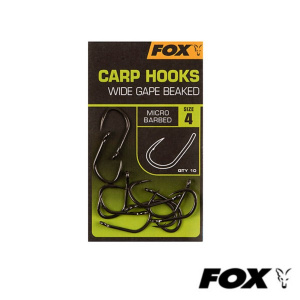 Fox Carp Hooks Wide Gape Beaked